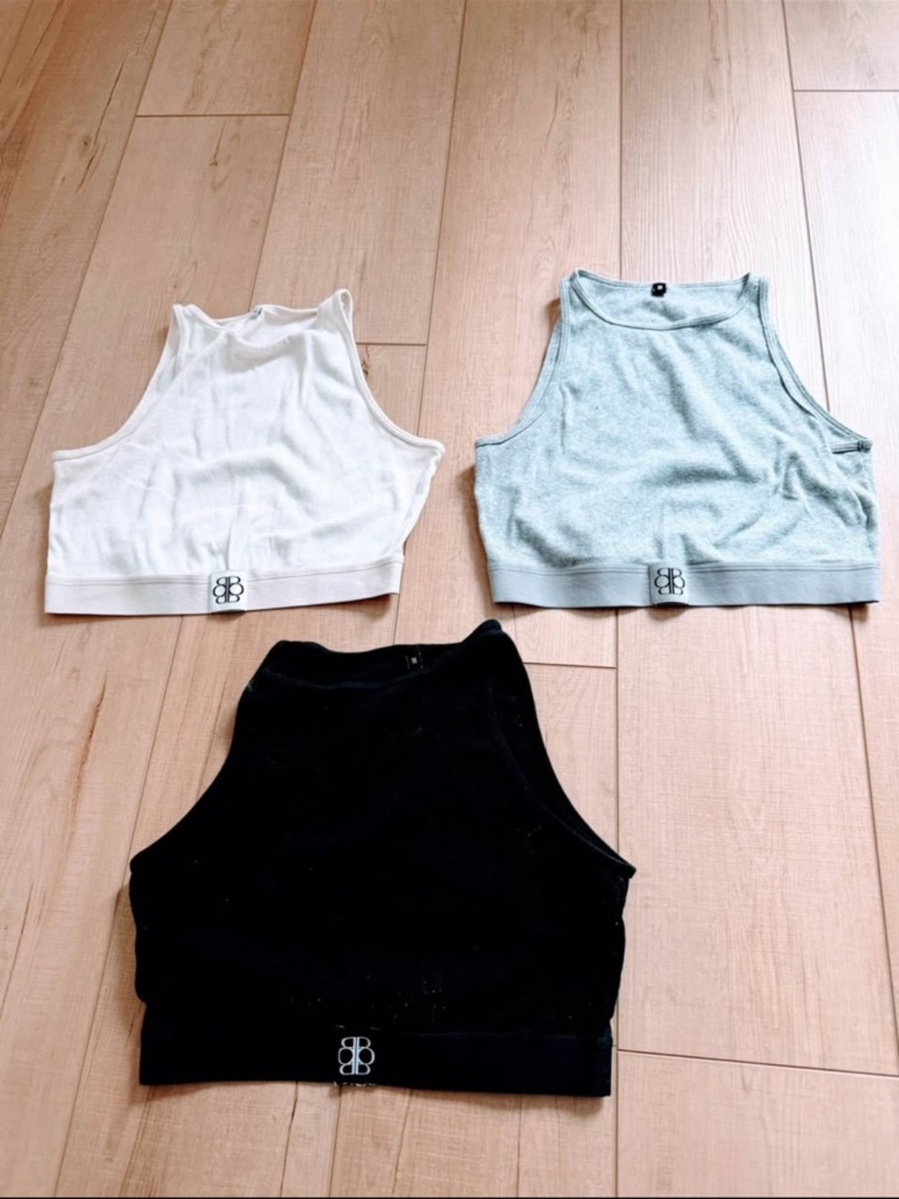 Bumpsuit Medium Maternity Cotton Crop Top x 3